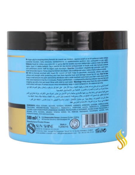 Lorenti Argan Oil Hair Mascarilla 500 ml